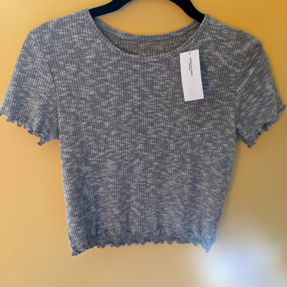 American Eagle ribbed crop size small